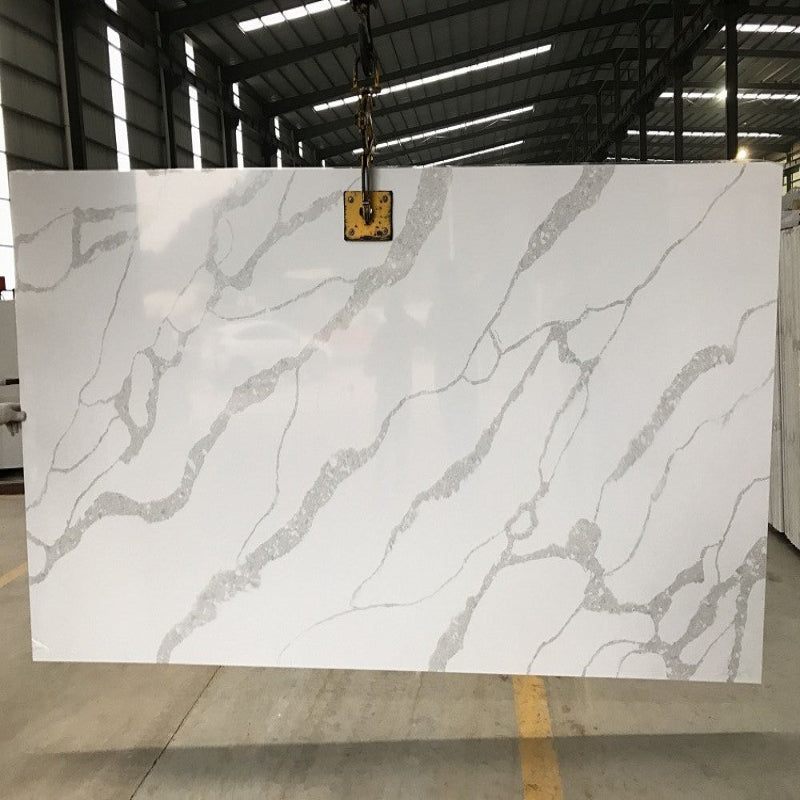 Custom Engineered White Quartz Slabs Supplier