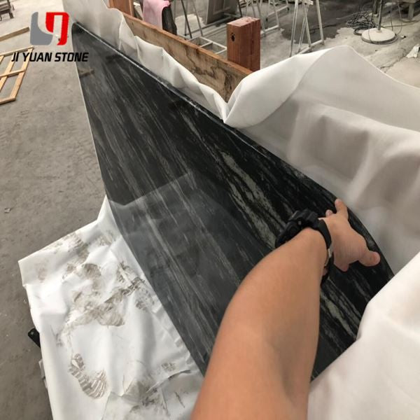 White And Black Granite Kitchen Counters