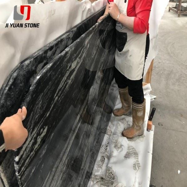 White And Black Granite Kitchen Counters
