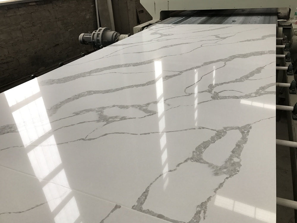 Custom Engineered White Quartz Slabs Supplier