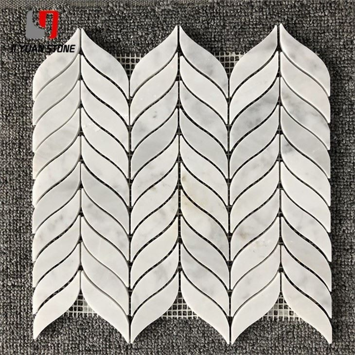 Marble Leaf Mosaic Tile