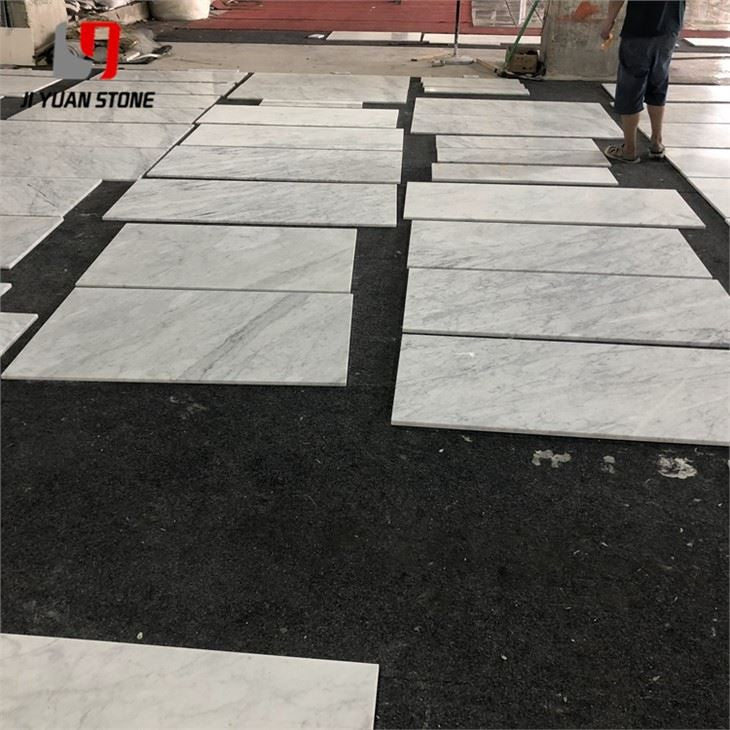 Bianco Carrara Honed Marble Tile