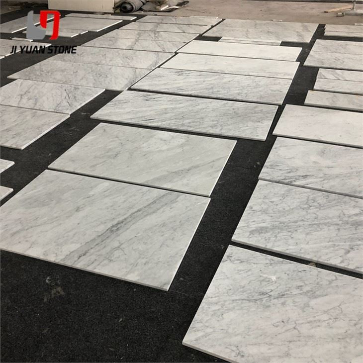 Bianco Carrara Honed Marble Tile