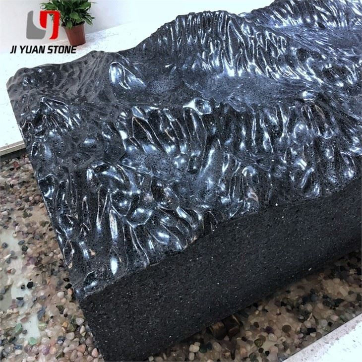 Mesa de terrazo negra