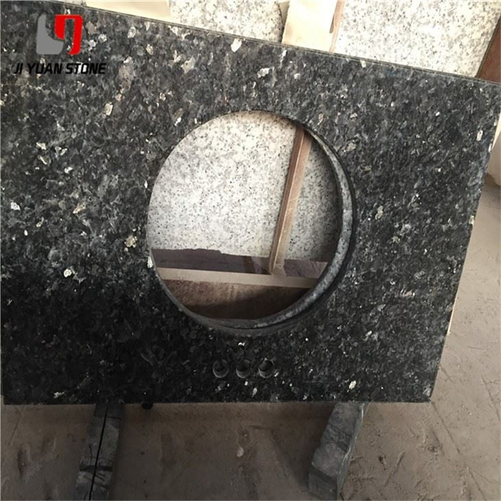 Encimera de tocador de cuarzo negro