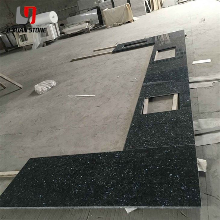 Encimera de tocador de cuarzo negro