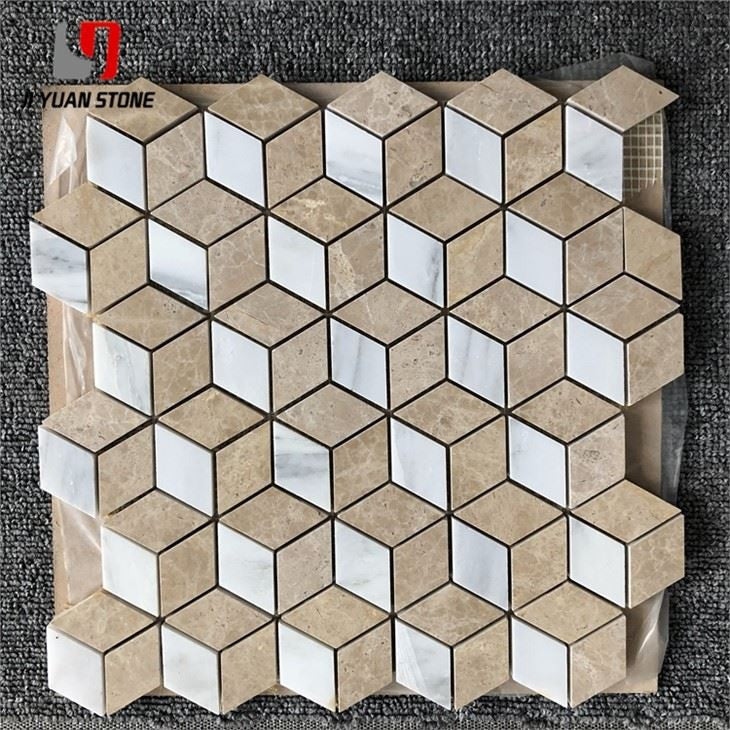 Light Brown Marble Mosaic Tile