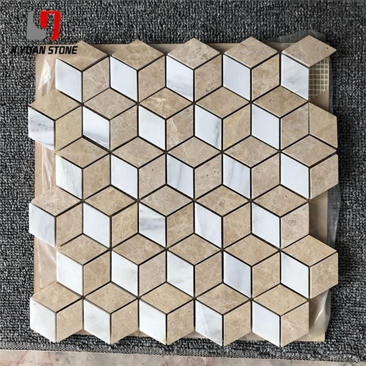 Light Brown Marble Mosaic Tile