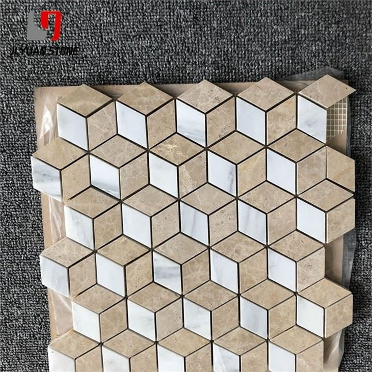 Light Brown Marble Mosaic Tile