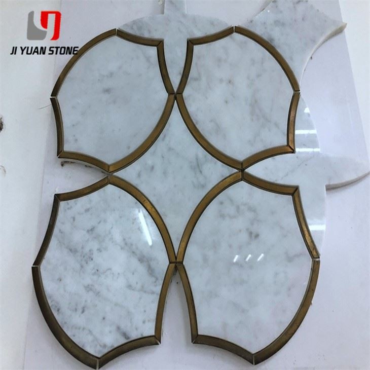 Luxury Water Jet Mosaic Marble Tile
