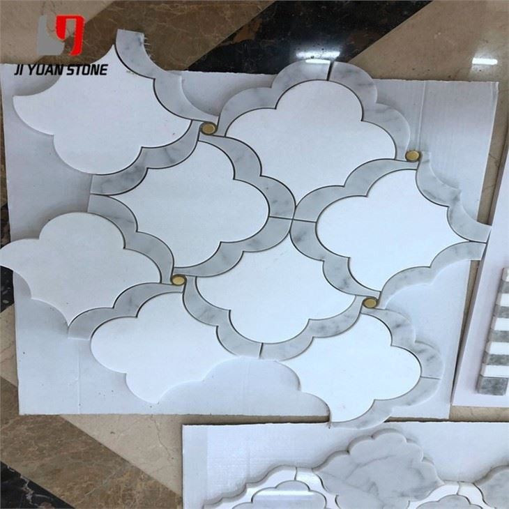 Luxury Water Jet Mosaic Marble Tile