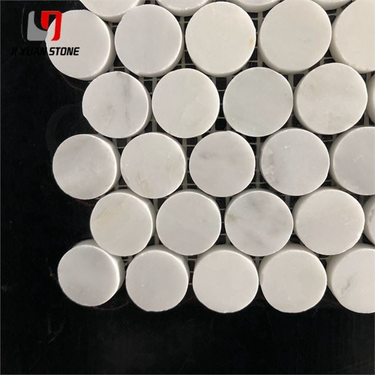 Marble Penny Tile Floor