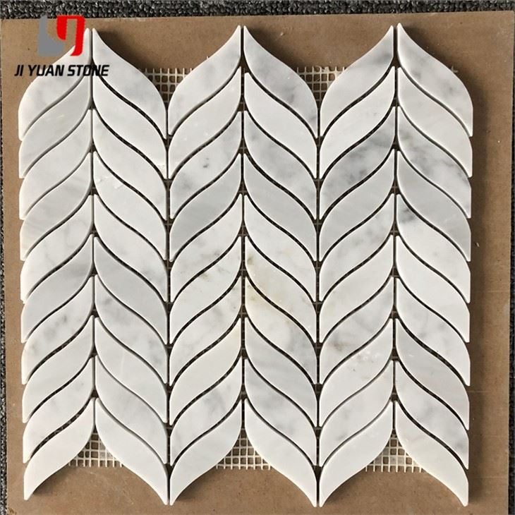 Polished Carrara Marble Mosaic