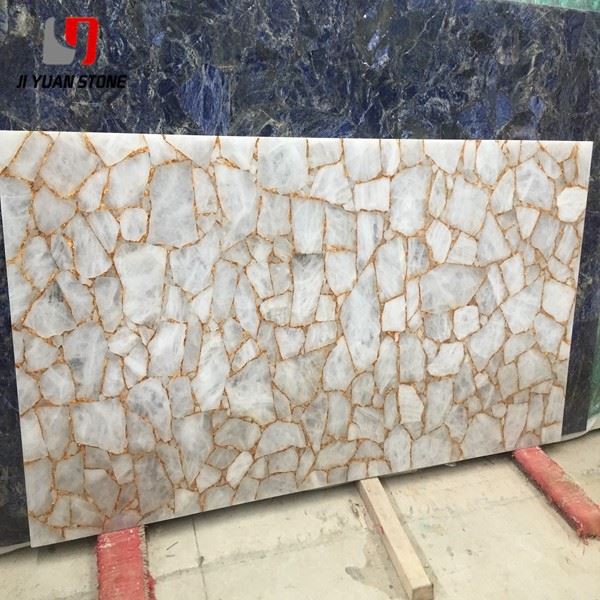 White Crystal Agate Tile