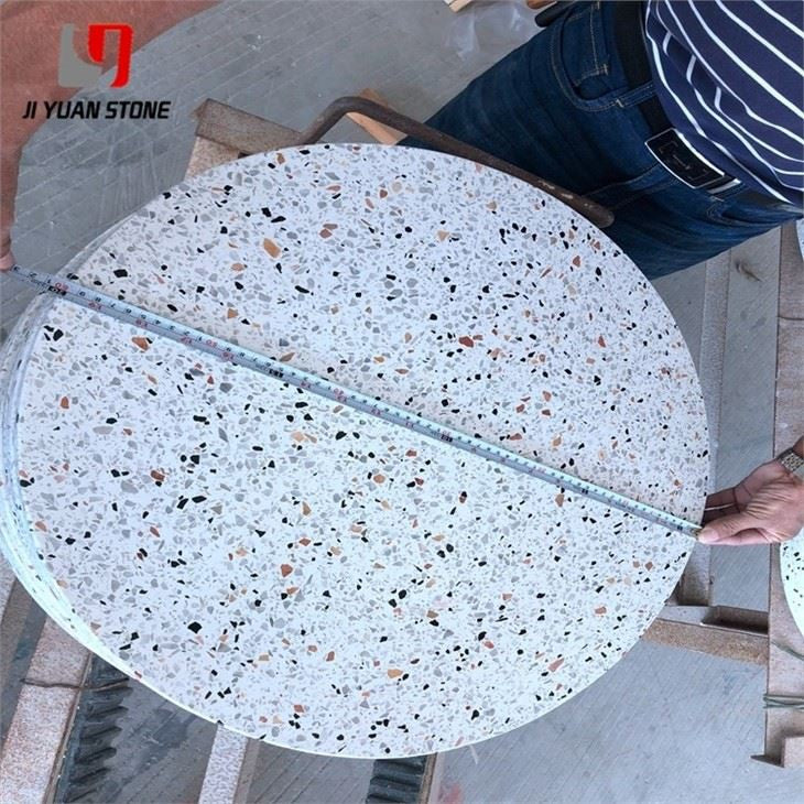 Mesa de comedor de terrazo personalizada