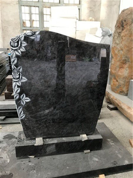 Engraved Rock Headstones
