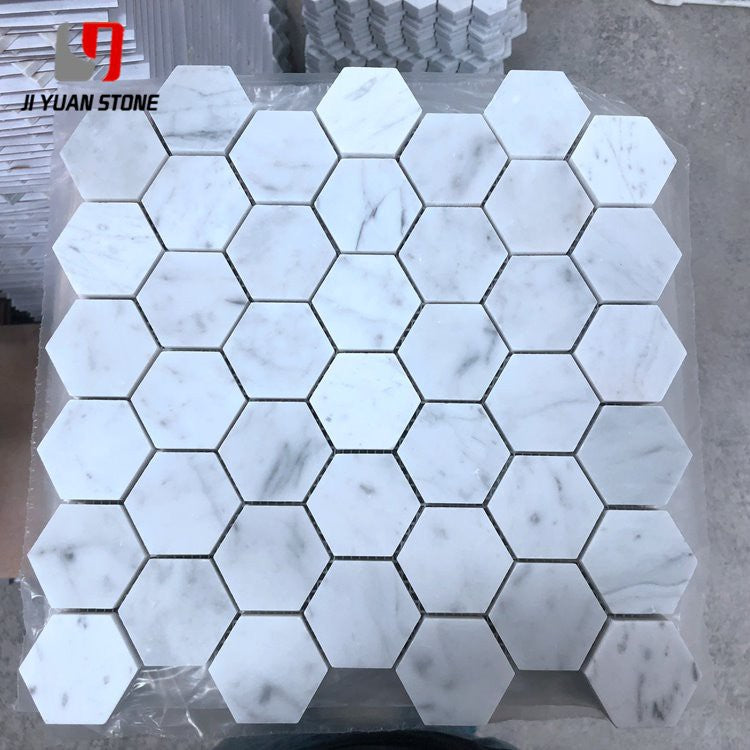 Carrelage de sol en marbre hexagonal