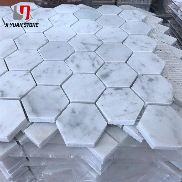 Carrelage de sol en marbre hexagonal