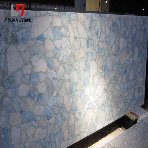 Ice Blue Calcite Slab
