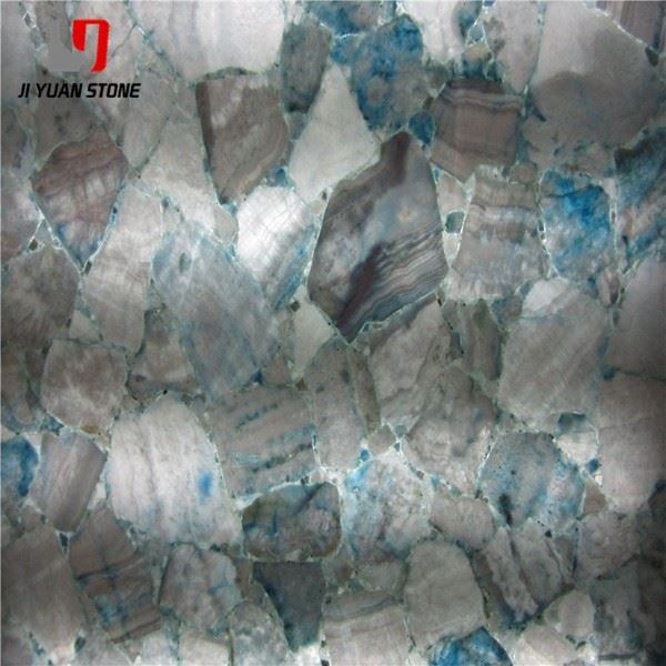 Ice Blue Calcite Slab