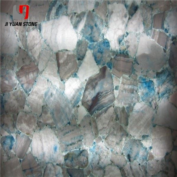 Ice Blue Calcite Slab