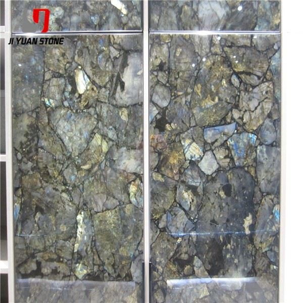 Labradorite Blue Agate Slab
