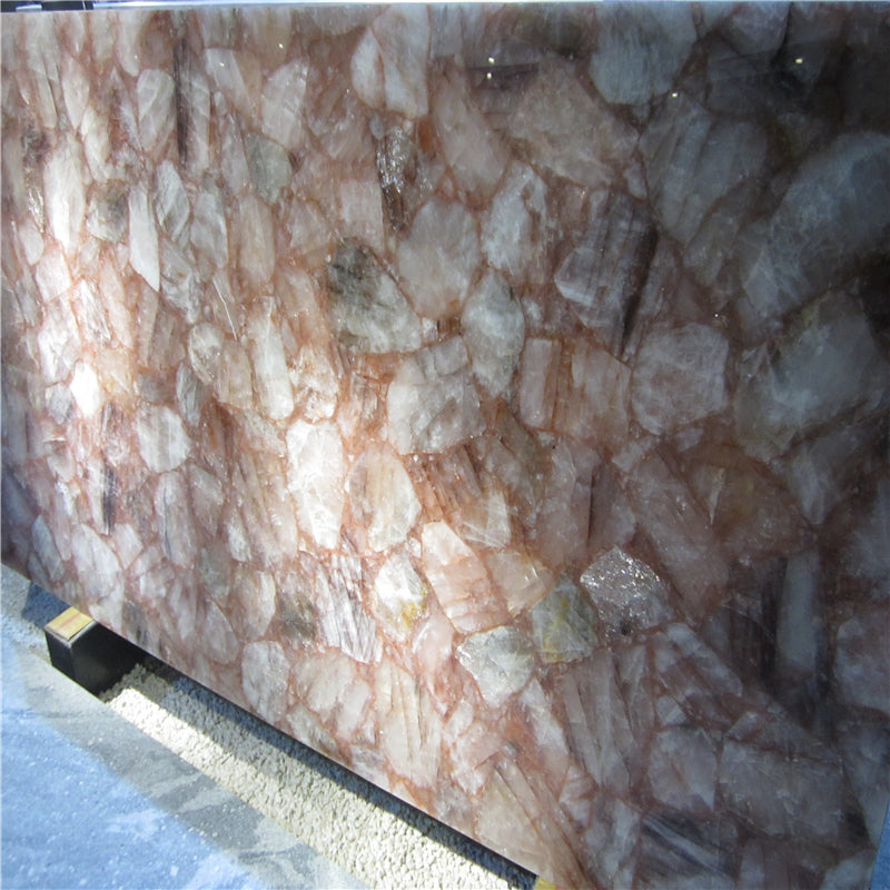 Orange Crystal Quartz Slab
