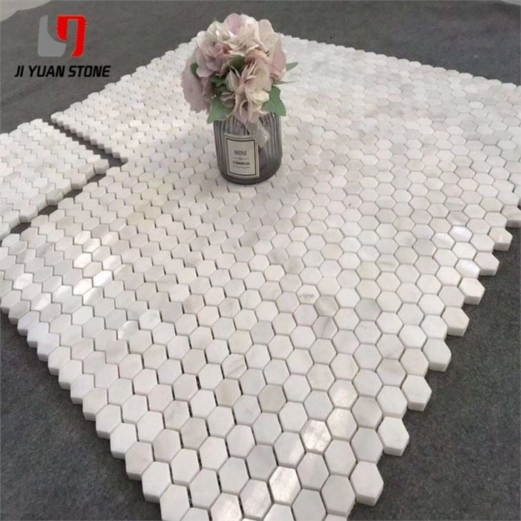 Hexagon Marble Mosaic Tile