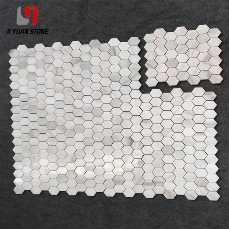 Hexagon Marble Mosaic Tile