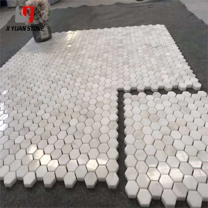 Hexagon Marble Mosaic Tile