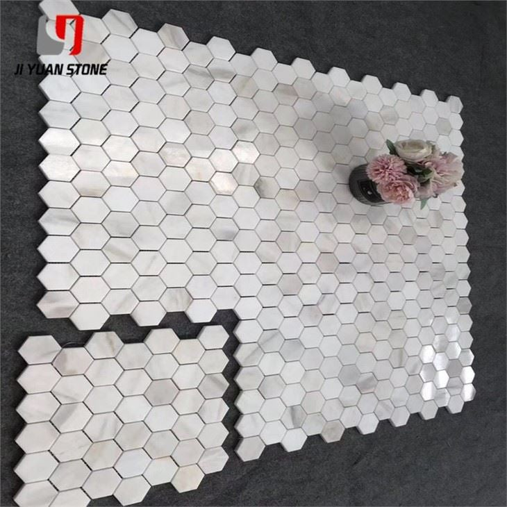 Hexagon Marble Mosaic Tile