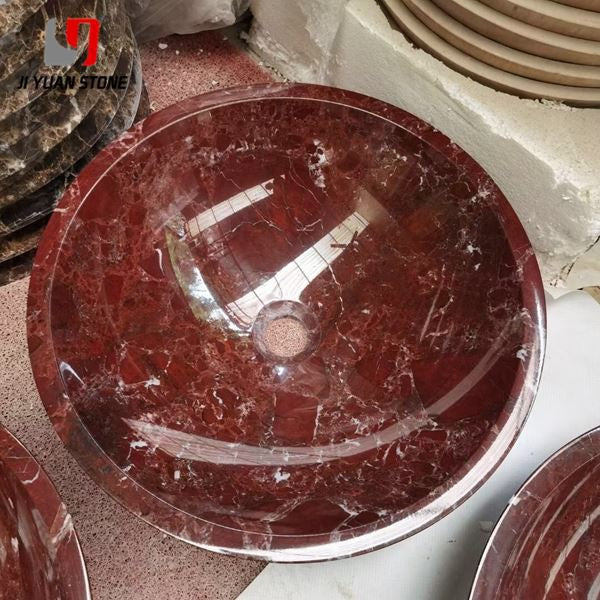 Lavabo redondo de mármol