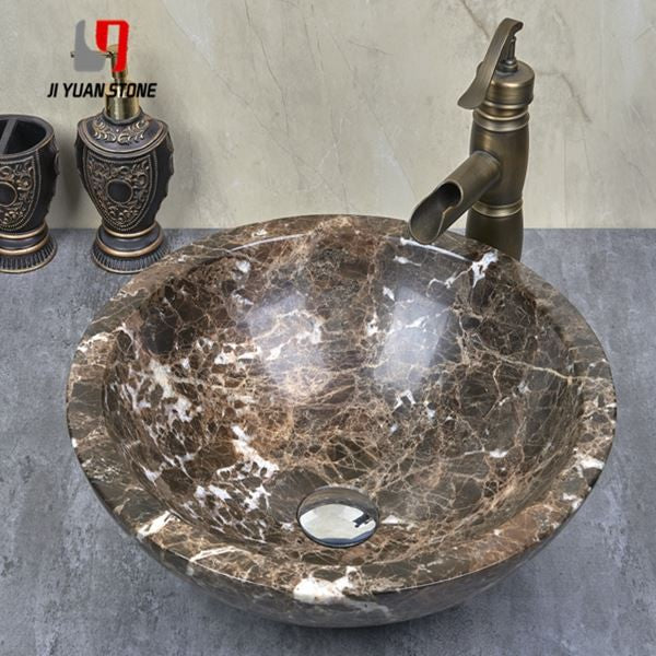 Lavabo redondo de mármol