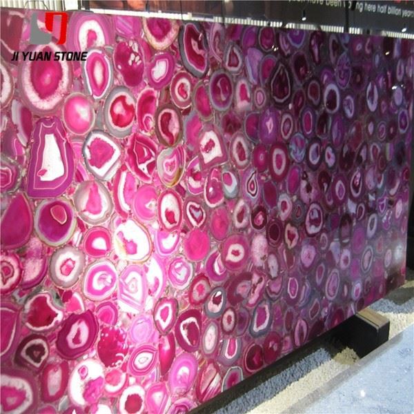 Pink Gemstones Slab