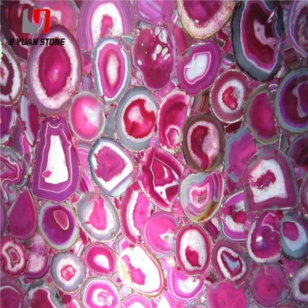 Pink Gemstones Slab