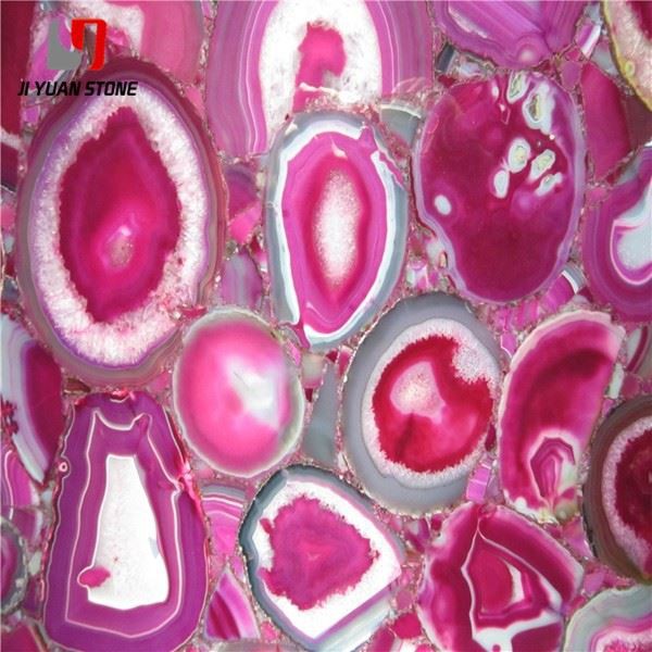 Pink Gemstones Slab