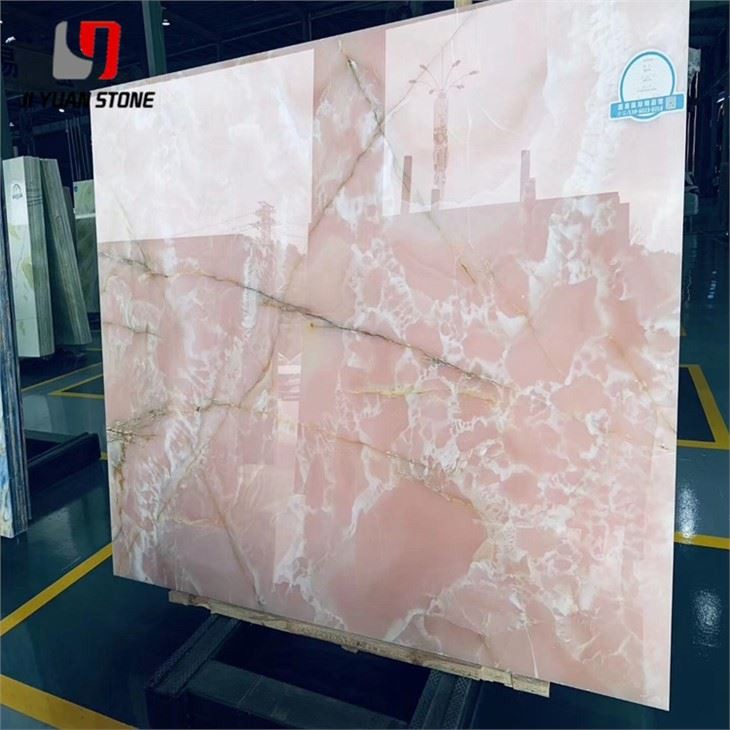 Azulejo de mármol rosa