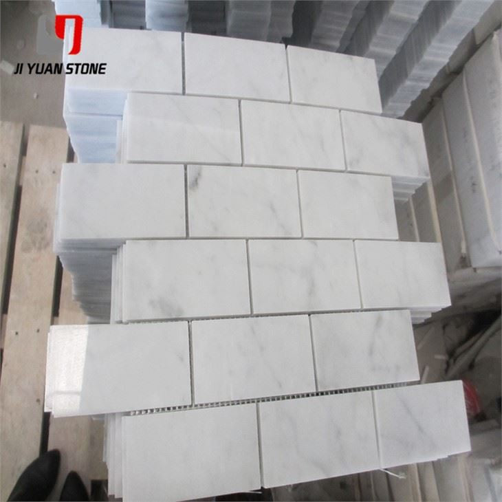 Honed Marble Mosaic Subway Tile