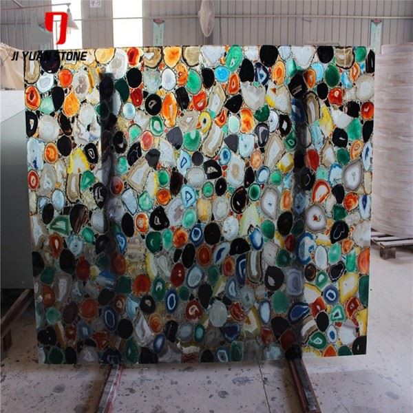Multicolor Semi Precious Stone Slab