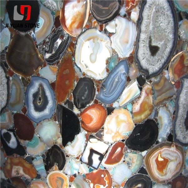 Multicolor Semi Precious Stone Slab