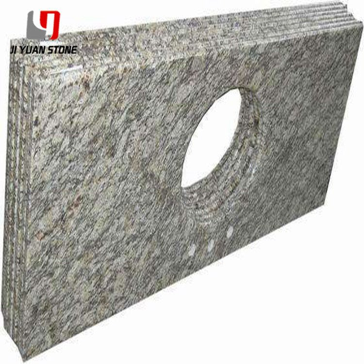 Encimera de tocador de cuarzo negro
