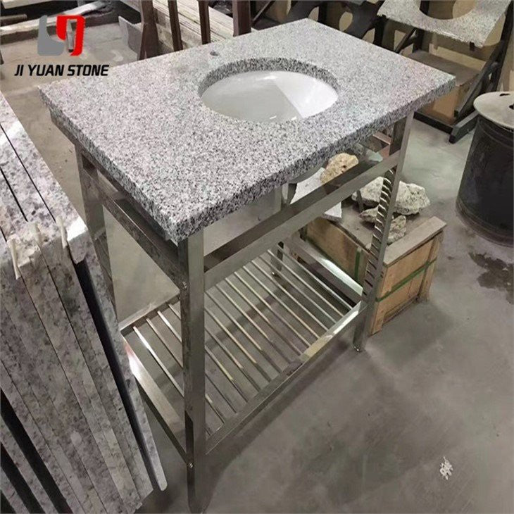 Encimera de tocador de cuarzo negro