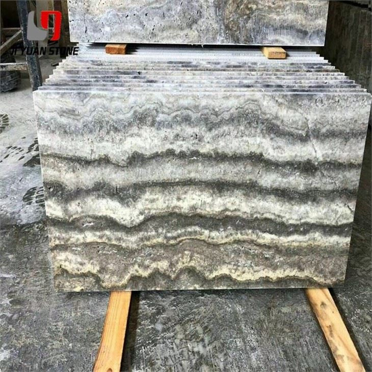 Silver Travertine Honed And Filled