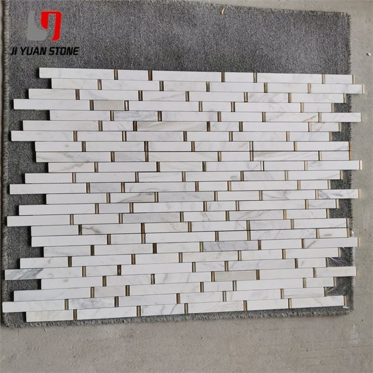 Honed Marble Mosaic Subway Tile