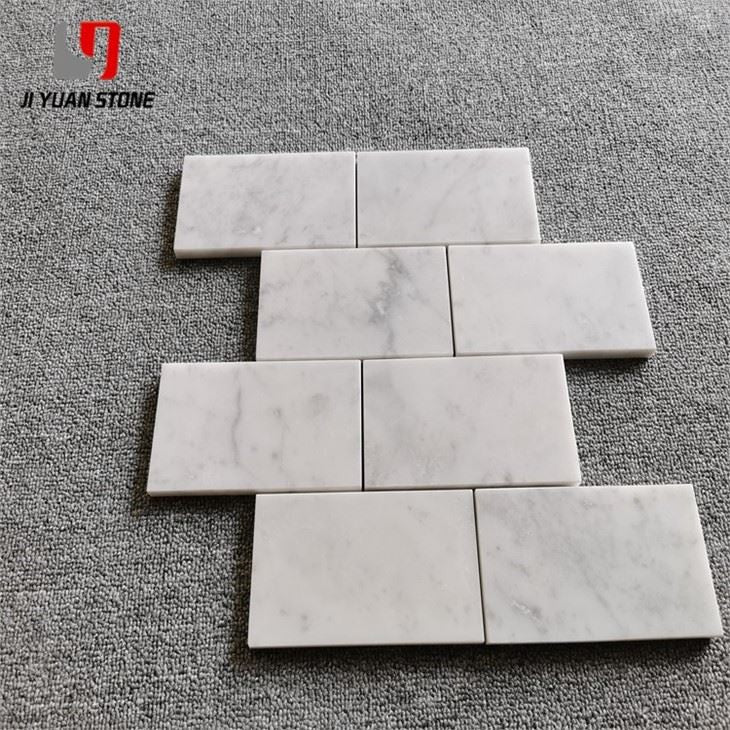 Honed Marble Mosaic Subway Tile