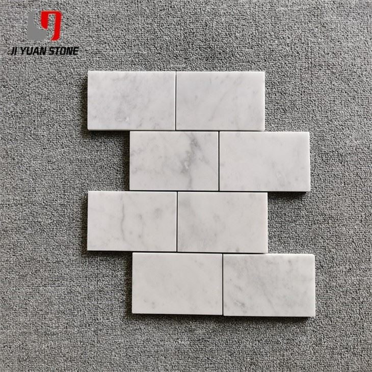 Honed Marble Mosaic Subway Tile