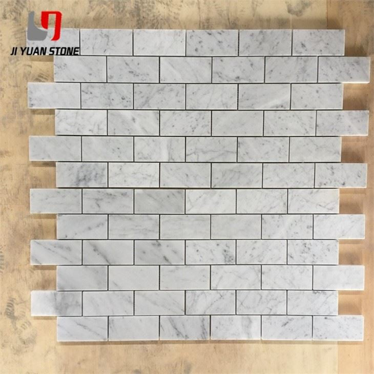 Honed Marble Mosaic Subway Tile