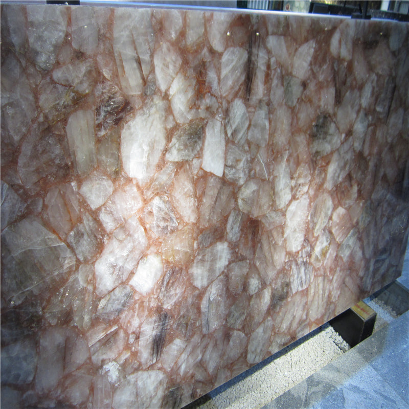 Orange Crystal Quartz Slab