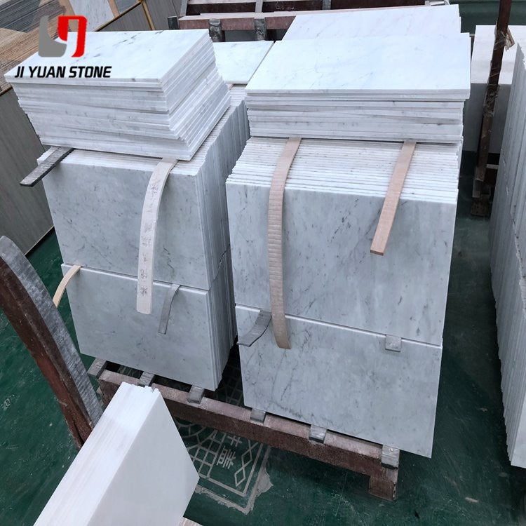 Azulejo de mármol blanco de Carrara