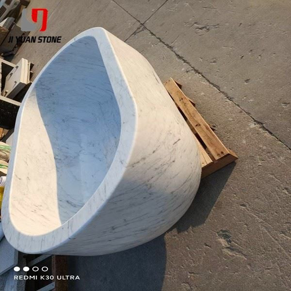 Lavabo redondo de mármol